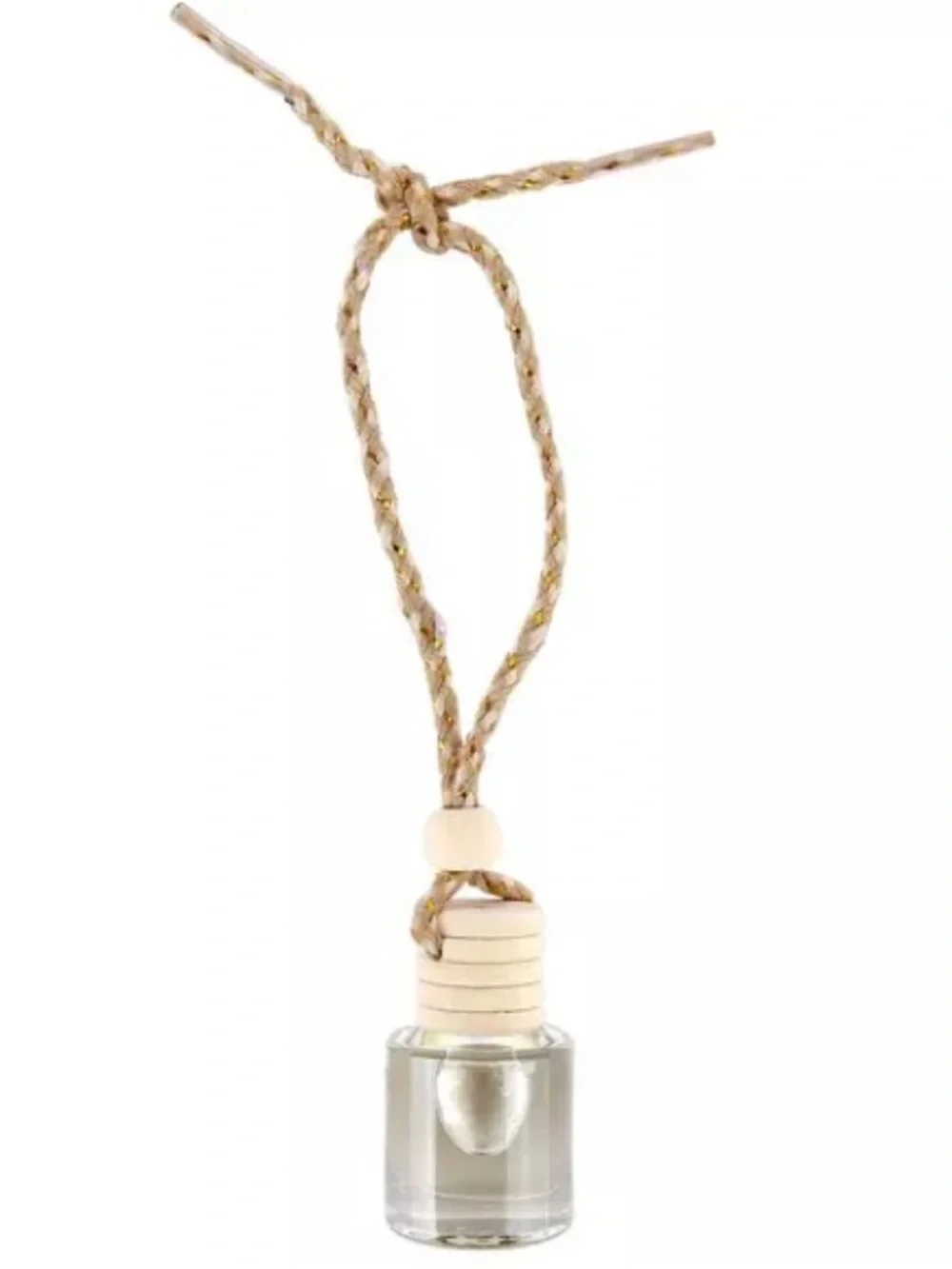 Glass Car Diffuser: Mahogany Teakwood Scent, 1 x 2 inches